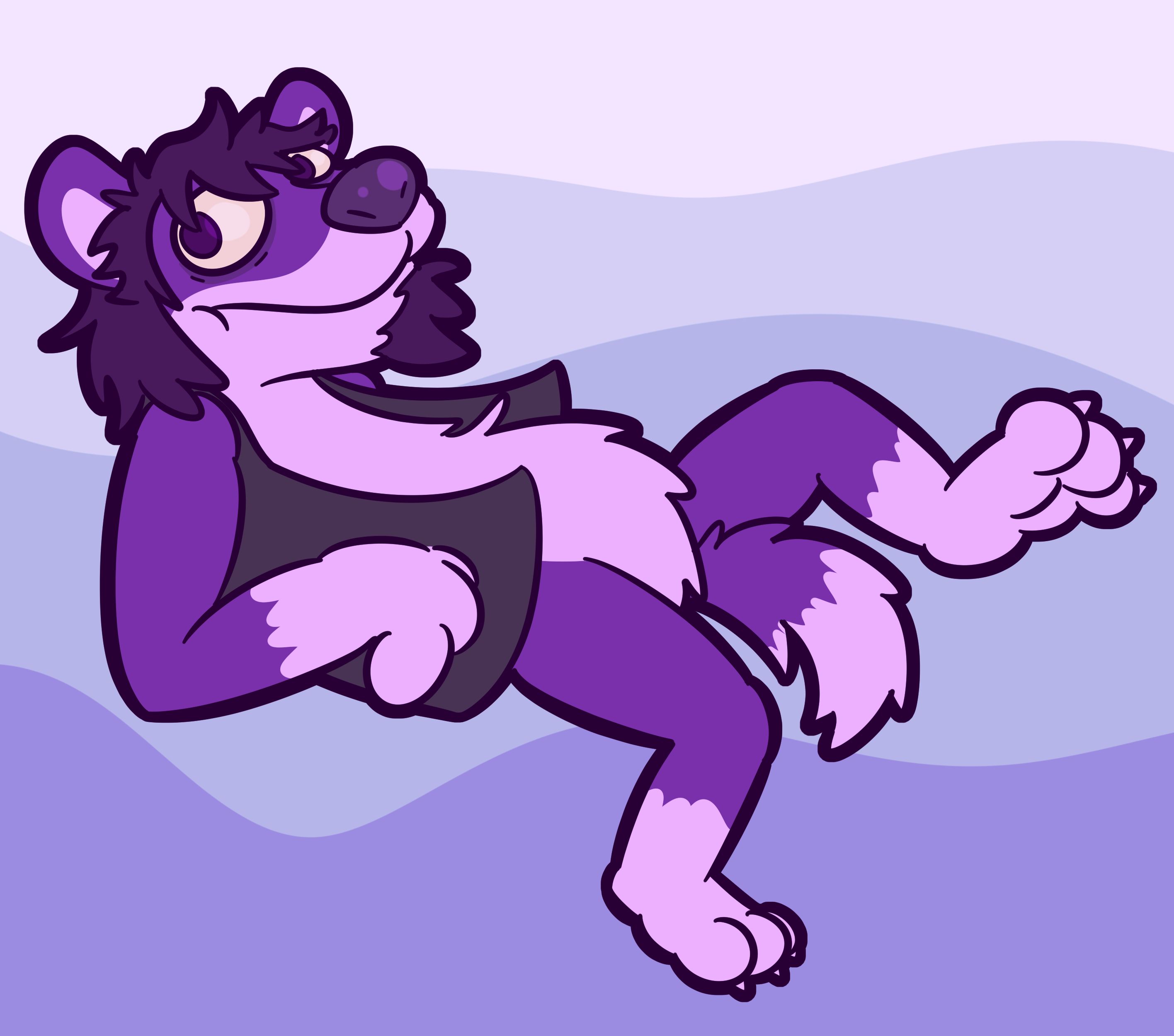 floating hyena